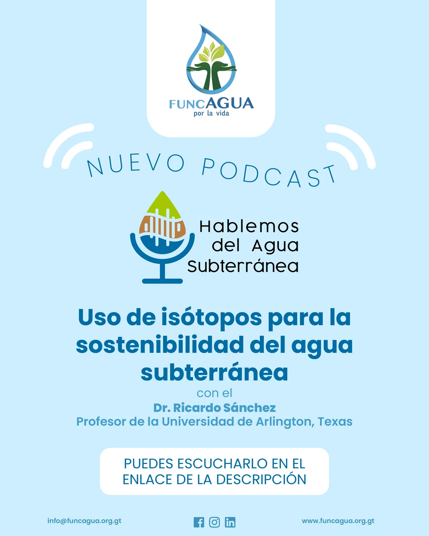 Pieza oficial del primer episodio de Hablemos del Agua Subterránea