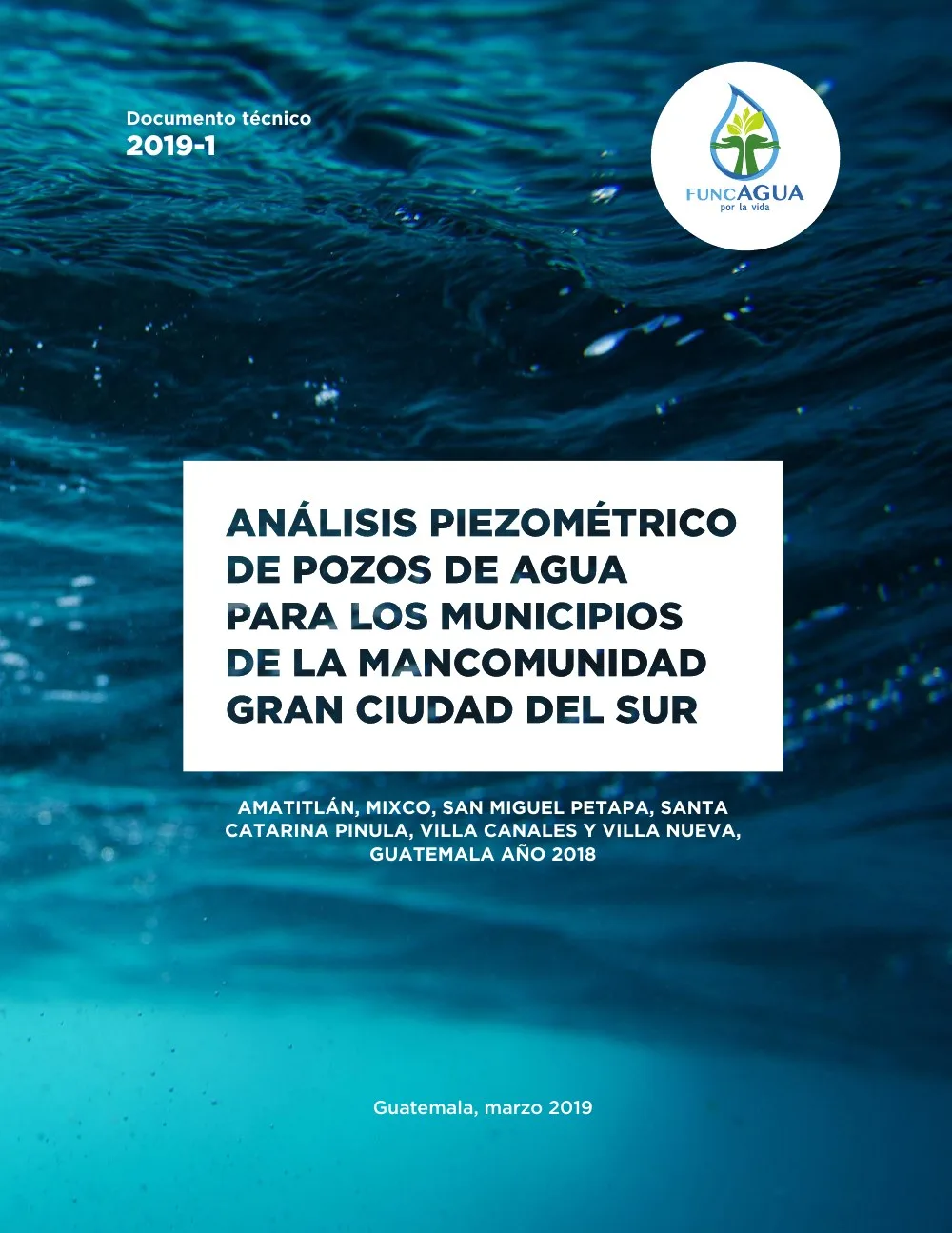 Portada de Análisis piezométrico de pozos de agua de la MGCS